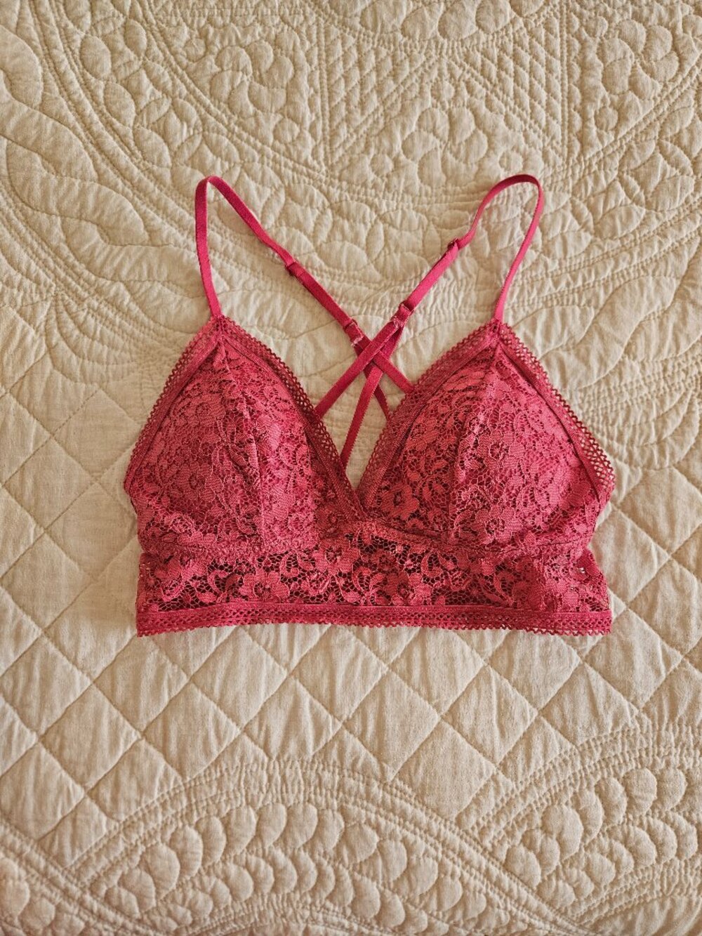 Xhilaration Dusty Rose Bralette Bra - Size XS/S